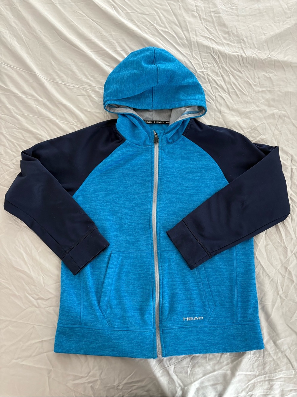 Head Blue and Navy Kids' Full-Zip Hoodie